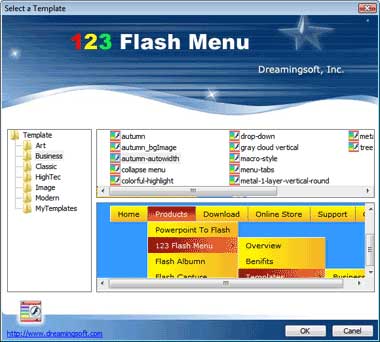 123 Flash Menu